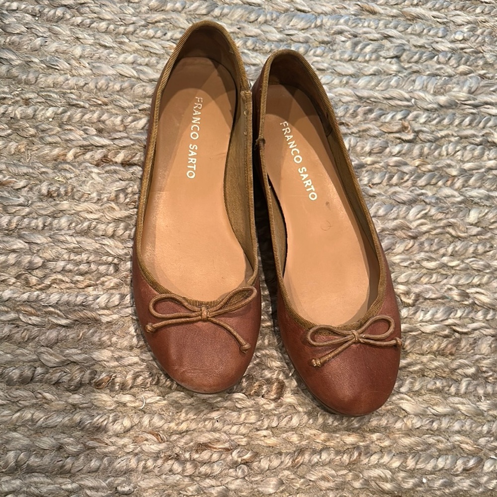 Franco Sarto Women's Brown Ballet Flats sz6